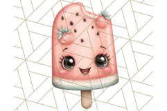 Fruit Doodles Clipart, Cute Cartoon Fruit PNG, Kawaii Food Product Image 4