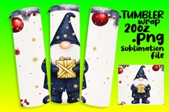 Watercolor Gnome Wrap for 20oz Christmas Tumbler Product Image 1