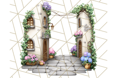 Princess Castle Clipart PNG, Enchanted Garden Artwork Product Image 4