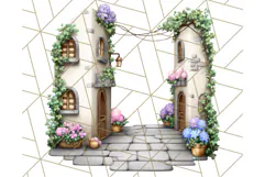 Princess Castle Clipart PNG, Enchanted Garden Artwork Product Image 4
