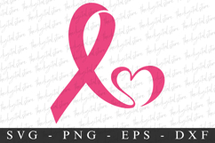 PInk Ribbon PNG | Breast Cancer Awareness Png Product Image 1