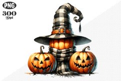 Halloween Pumpkins Sublimation - Clipart PNG Design Product Image 1