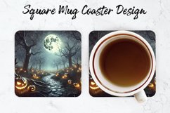 Halloween Mug coaster | Coaster | Sublimation Design Product Image 1