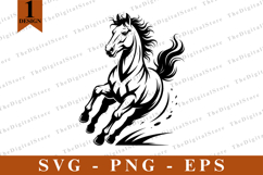 Horse SVG, Horse vector, Horse Silhouette, Cut files Product Image 1