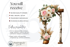 Floral Archways and Enchanting Garden Entrance Illustrations Product Image 2