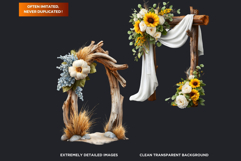 Floral Archways and Enchanting Garden Entrance Illustrations Product Image 3