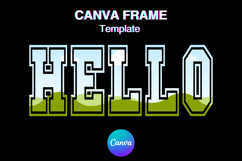 HELLO Canva Frame Hello Varsity Add Photo Shirt Design_48 Product Image 1
