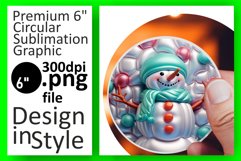 Winter Wonder with 3D Inflated Puff Snowman Charms Product Image 1