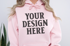 Light Blue Gildan 18500 Hoodie Sweatshirt Mockup, Unisex H Product Image 1