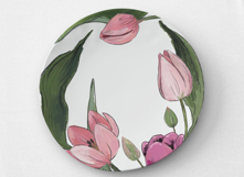 Hand Painted Tulip Flower PNG Clipart | Sublimation Design Product Image 5