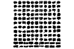 Speech bubble SVG. Speech bubble png, cut, clipart, cutting. Product Image 1