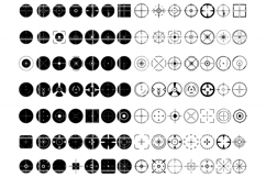 Crosshair svg. crosshair png. Aim clipart. Target cut file. Product Image 1