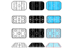 Hockey field SVG. Hockey rink png. Product Image 1