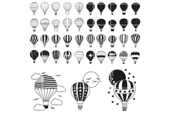 Hot air balloon SVG. Hot air balloon png, cut file, clipart. Product Image 1