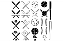 Baseball SVG. Baseball png. Baseball cut file. Baseball bat. Product Image 1