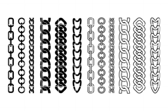 Chain SVG. Chain png. Chain clipart. Chain cut file, cricut. Product Image 1