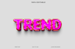 Pink Gold Text Effect | 3D Trend Title Product Image 1