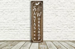 Santa's Workshop Christmas Porch Sign Trio SVG File Product Image 2