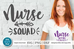 Nurse svg - a nurse svg squad file for crafters Product Image 1