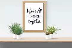 We're All in This Together Wall Art Printable- Stay Home Product Image 4