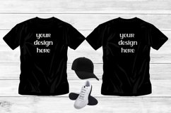 Black T-Shirt Mock up | Gildan T-Shirt Mock up Two Tshirt Product Image 1