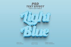 Light Blue 3d Text Style Effect Product Image 1