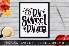 RV Sweet RV SVG Camping svg Glamping svg cut file RV svg Product Image 1
