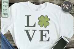 St. Pattys Day Love SVG - SVG, PNG, EPS, DXF, Cut File Product Image 4
