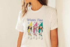 Winter time png, winter dolls png, sublimation Product Image 2