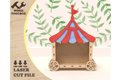 Circus Tent Laser Cut File Product Image 1