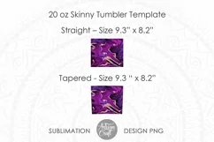 Purple rose gold marble, Tumbler sublimation Design Product Image 3