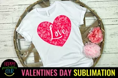 Love Heart Valentine Sublimation I Romantic Sublimation Product Image 4