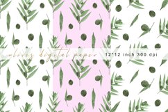 Olives Digital Paper.Olives Seamless Patterns Product Image 1