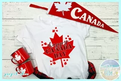 Happy Canada Day Flag July 1st SVG Dxf Eps Png PDF Files Product Image 2