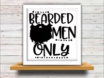 Husband svg SVG DXF JPEG Silhouette Cameo Cricut Bearded men only svg iron on beards svg bearded men Product Image 2