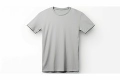 crewneck t shirt template grey Product Image 1