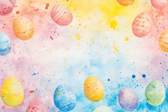 Easter eggs watercolour background Product Image 1