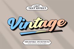 Editable text effect, Vintage text effect Product Image 1