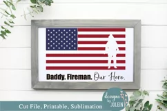Daddy. Hero. SVG, png, eps, sublimation, printable Product Image 2