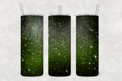 Black and Green Shining Stars Tumbler Sublimation Product Image 1