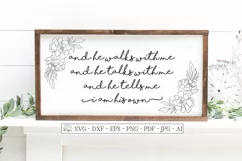 In The Garden - Christian Hymn Song - SVG DXF EPS - Sign Product Image 1