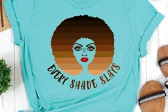 Black Woman SVG Melanin SVG PNG DXF EPS For Cutting Printing Product Image 3