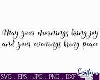 May You Have Joy | Irish Blessing Farmhouse Home Sign Svg Product Image 2