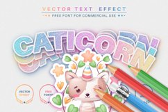 Caticorn Color - Editable Text Effect, Font Style Product Image 1