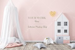 Mockup in interior, Blank wall mockup, Kids mockup Product Image 1