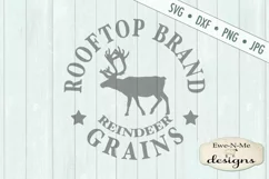 Rooftop Brand Reindeer Grains Christmas SVG DXF Files Product Image 2