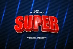 Editable text effect, Super text effect Product Image 1