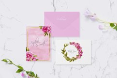 Watercolor floral set pink peony PNG Product Image 13