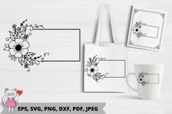 Floral Wreaths SVG, Floral Monograms SVG Product Image 2