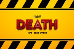 Editable text effect, Death text effect Product Image 1